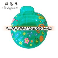 Hot sale inflatable pvc seat with flower printing for baby